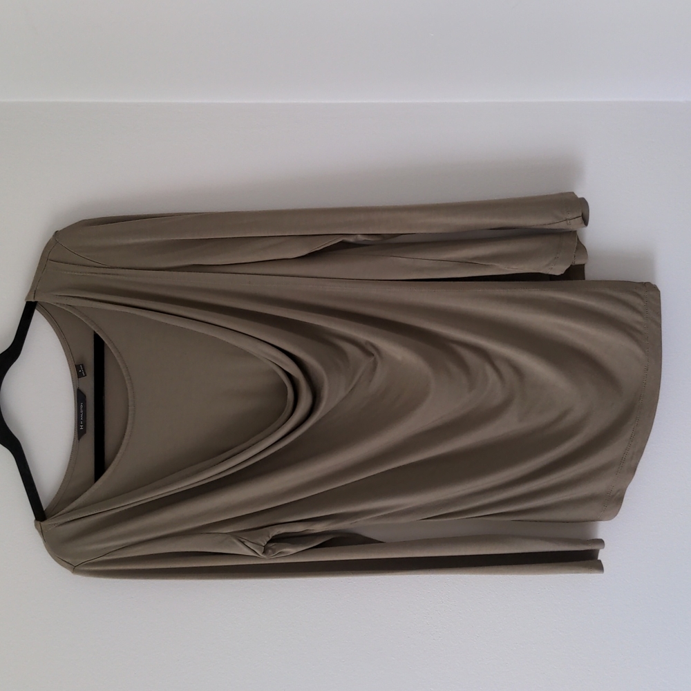 Draped Long Sleeve Top